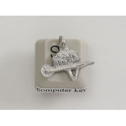 Pewter Charm, Wheelbarrow