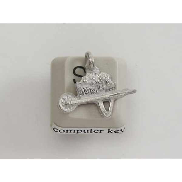 Pewter Charm, Wheelbarrow
