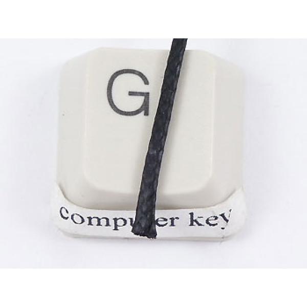 Waxed Polyester Cord, Black, 1.6/1.8mm, cut 750mm length