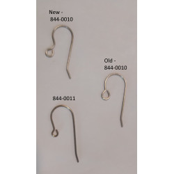 French Hook Earring Wires, Plain, larger, Titanium, pair