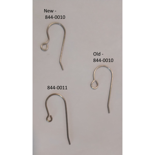 French Hook Earring Wires, Plain, Titanium, pair