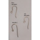 French Hook Earring Wires, Plain, Titanium, pair